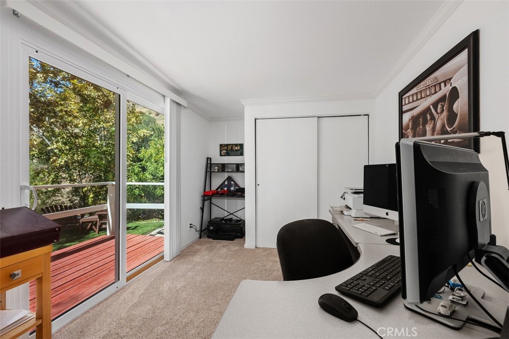 2nd bedroom with private entrance, deck & views of the creek! - 29501 Silverado Canyon Road, Silverado Canyon CA 92676 - photo 22