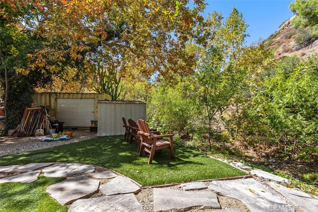 2nd lot boasts plenty of room - there is even a large storage container & shed included with the home. - 29501 Silverado Canyon Road, Silverado Canyon CA 92676 - photo 37