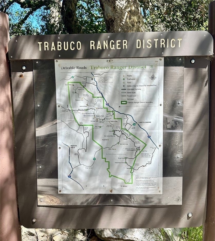 Maple Springs Trailhead map. Hike, bike, off road vehicles - just up the way! - 29501 Silverado Canyon Road, Silverado Canyon CA 92676 - photo 45