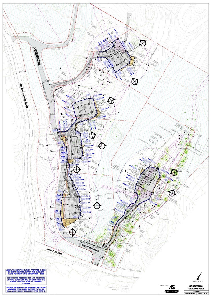 5 Lot Conceptual Plan - 30221 4 Lot Old Stage Road, Trabuco Canyon CA 92676 - photo 16
