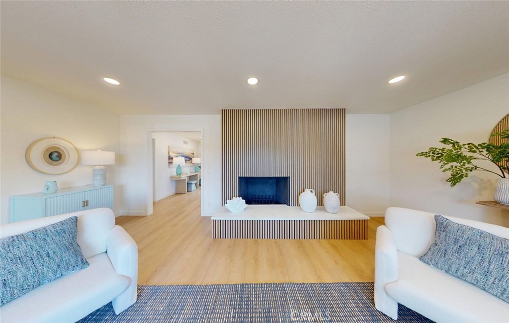 Living room Fireplace - 17341 Roseleaf, Tustin CA 92780 - photo 7