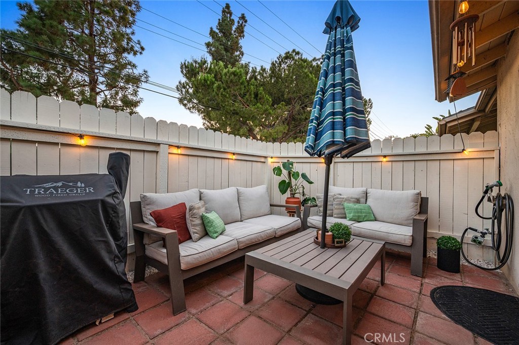 Private patio with plenty of room to relax, BBQ and enjoy the outdoor space - 1881 Mitchell Avenue 135, Tustin CA 92780 - photo 32