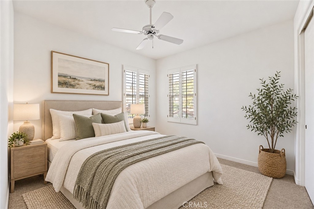 Bedroom - Virtually Staged - 2588 Thorman, Tustin CA 92782 - photo 9