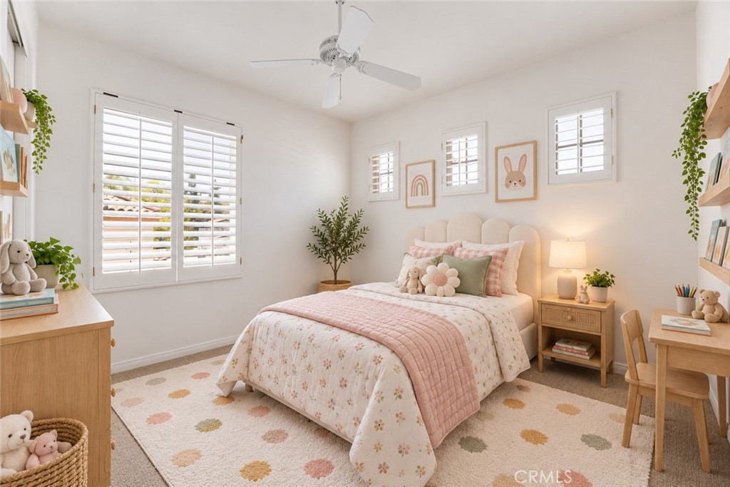 Bedroom - Virtually Staged - 2588 Thorman, Tustin CA 92782 - photo 11