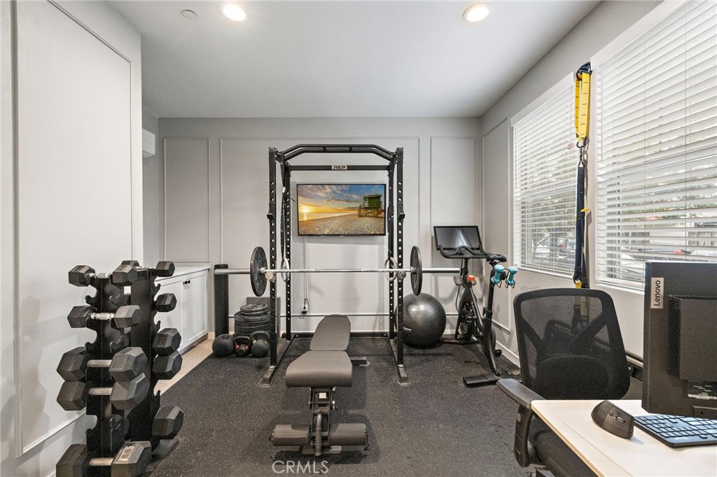 downstairs den currently used as a home gym - 605 Handley Court, Tustin CA 92780 - photo 24