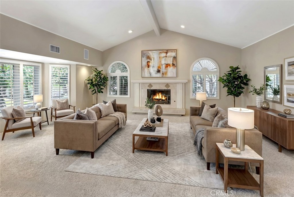 AI-generated furnishings and flames - 10762 Center Drive, Villa Park CA 92861 - photo 6