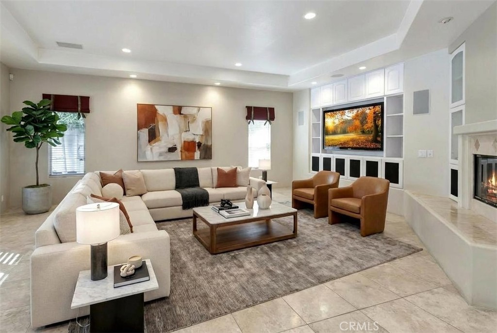 AI-generated furnishings and flames - 10762 Center Drive, Villa Park CA 92861 - photo 16