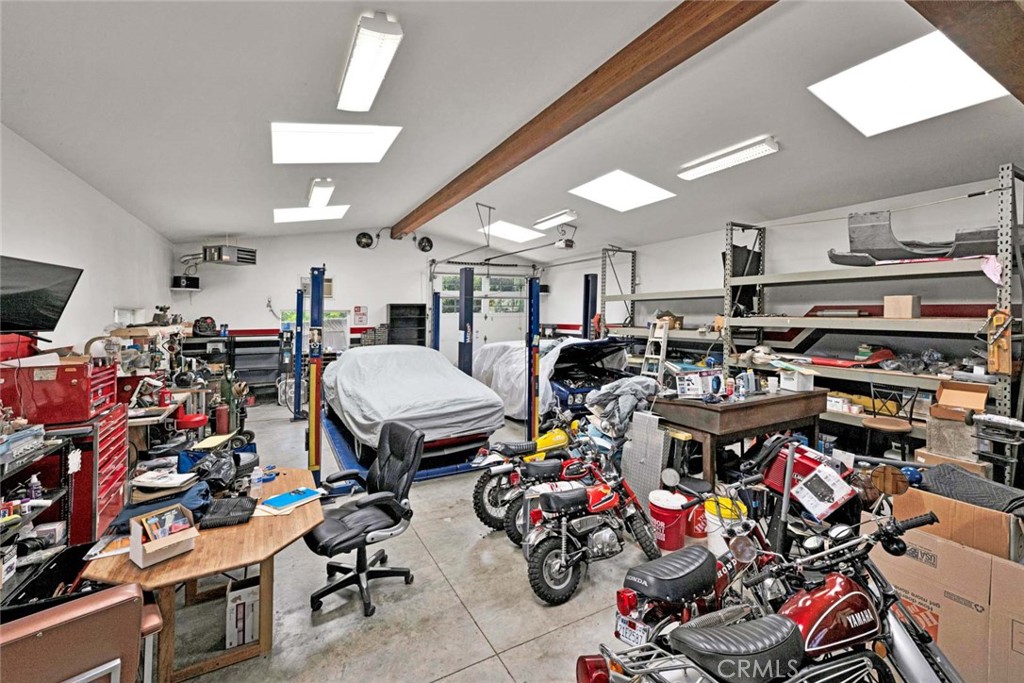 Inside of separate garage showing skylights. - 18381 Serrano, Villa Park CA 92861 - photo 5