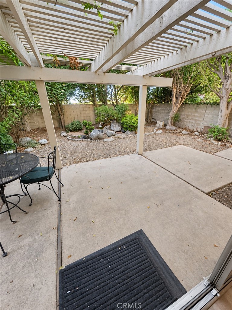 Backyard from the dining area. - 14155 Elystan Circle, Westminster CA 92683 - photo 33