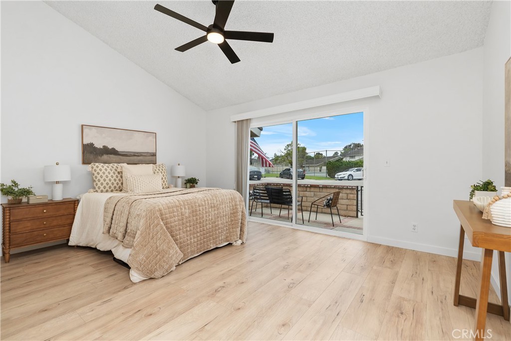 Primary bedroom with small patio - 5171 Blackpool Road, Westminster CA 92683 - photo 30
