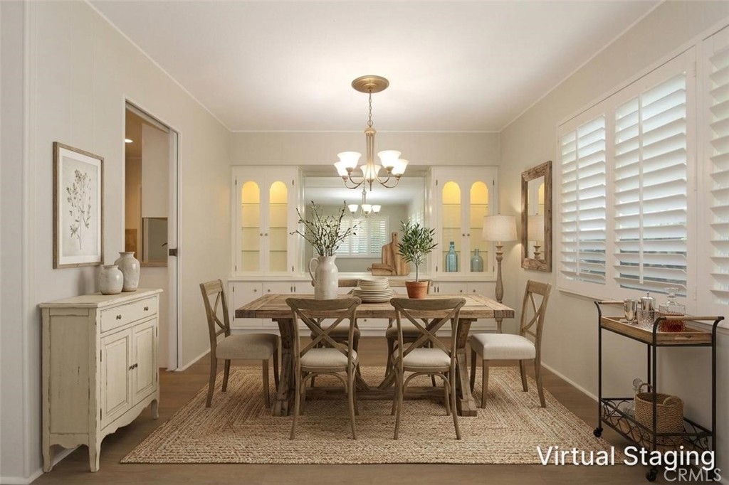Virtually staged dining room area - 16959 Lake Park, Yorba Linda CA 92886 - photo 6