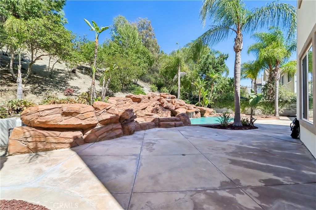 Back Yard, patio, rock pool and slide - 17218 Blue Spruce, Yorba Linda CA 92886 - photo 60