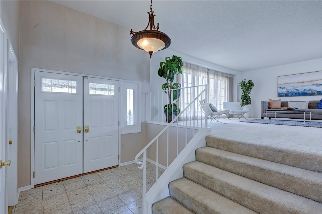 Double door entry with leaded glass inserts. - 19402 Old Ranch, Yorba Linda CA 92886 - photo 9