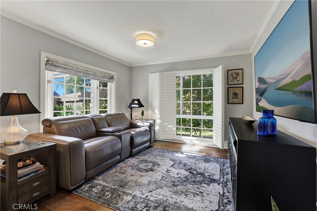 Media room with potential to convert to a downstairs bedroom. - 19412 Shadow Hill, Yorba Linda CA 92886 - photo 21