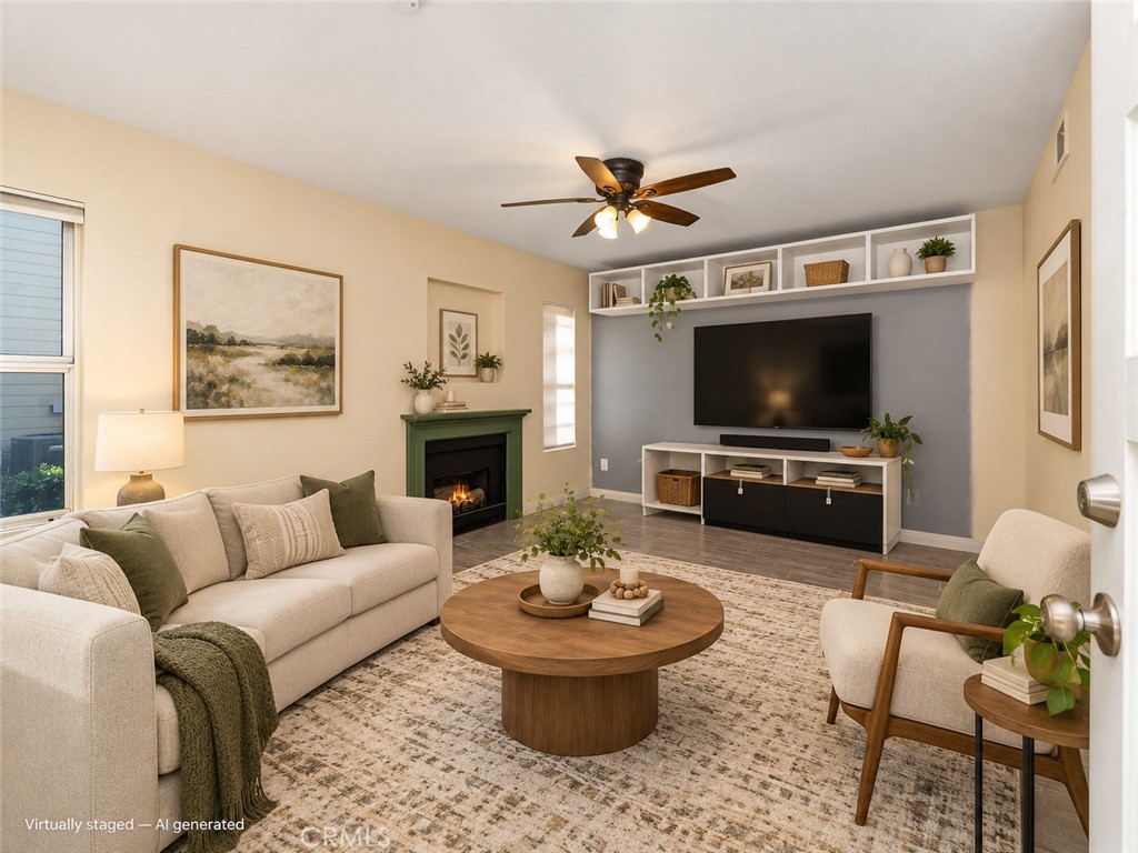Living Room Staged - 23380 Dover Lane 99, Yorba Linda CA 92887 - photo 4