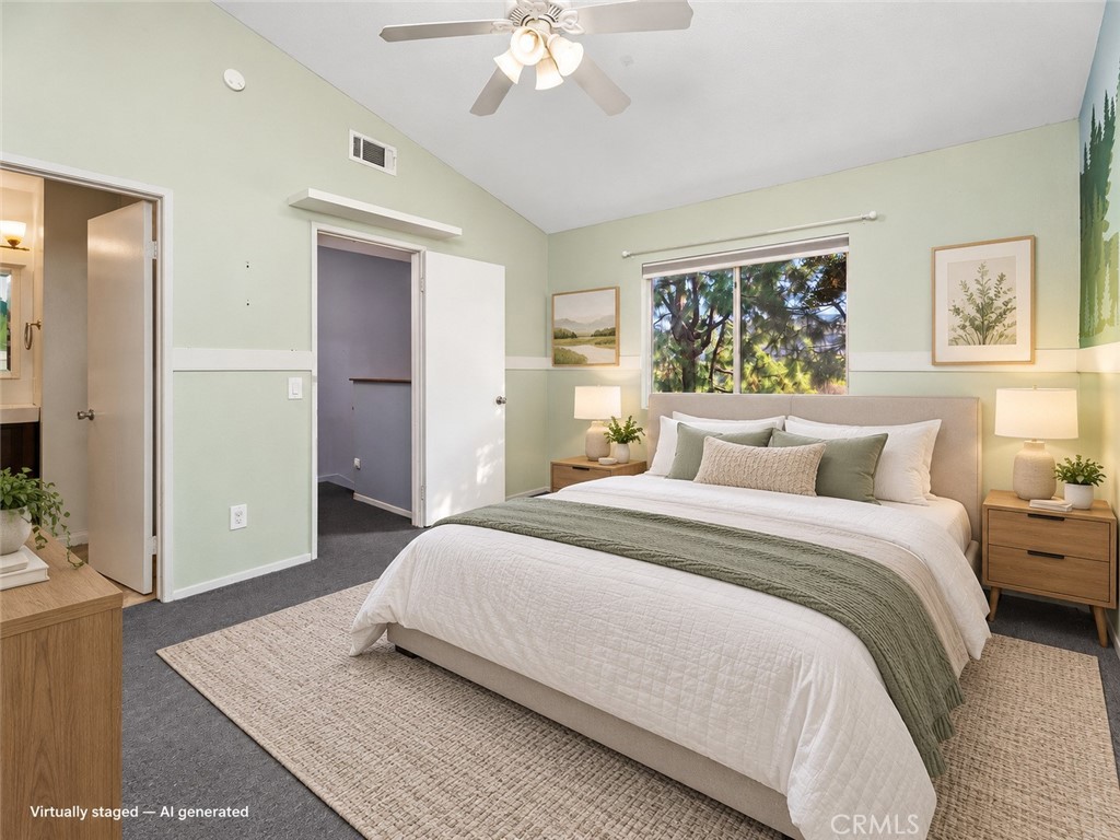 Upstair Bedroom Staged - 23380 Dover Lane 99, Yorba Linda CA 92887 - photo 10
