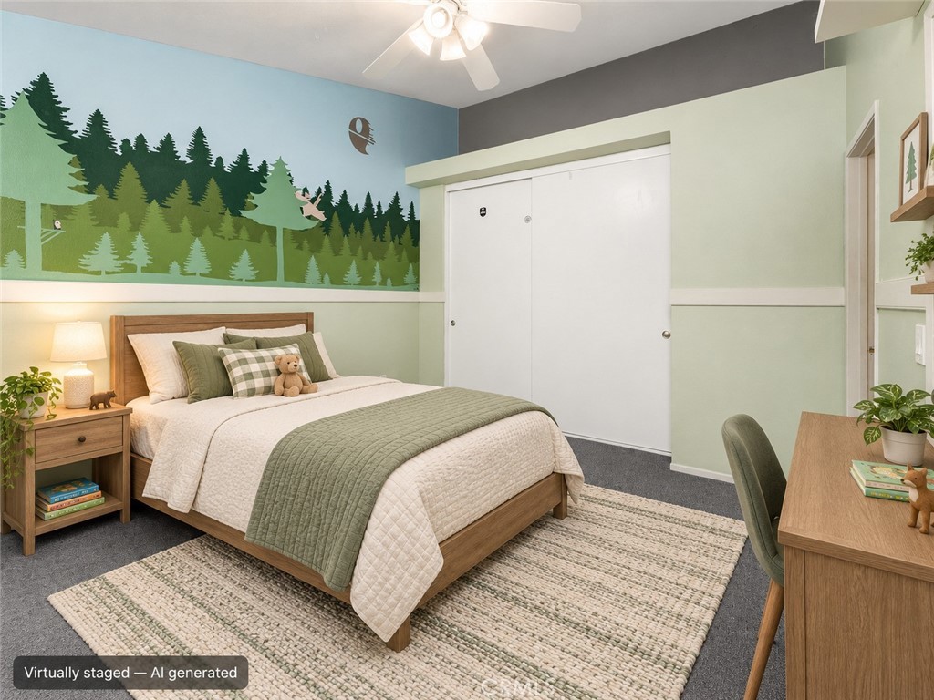 Upstair Bedroom angle 2 Staged - 23380 Dover Lane 99, Yorba Linda CA 92887 - photo 12