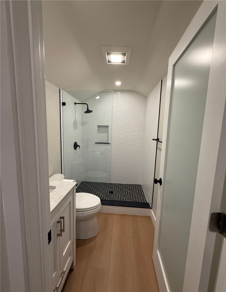 Primary walk in shower bathroom. - 25520 Aragon JR ADU, Yorba Linda CA 92887 - photo 12