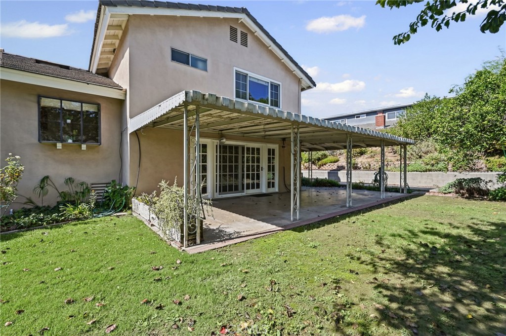 Backyard with covered patio - 5062 W Knoll Drive, Yorba Linda CA 92886 - photo 40