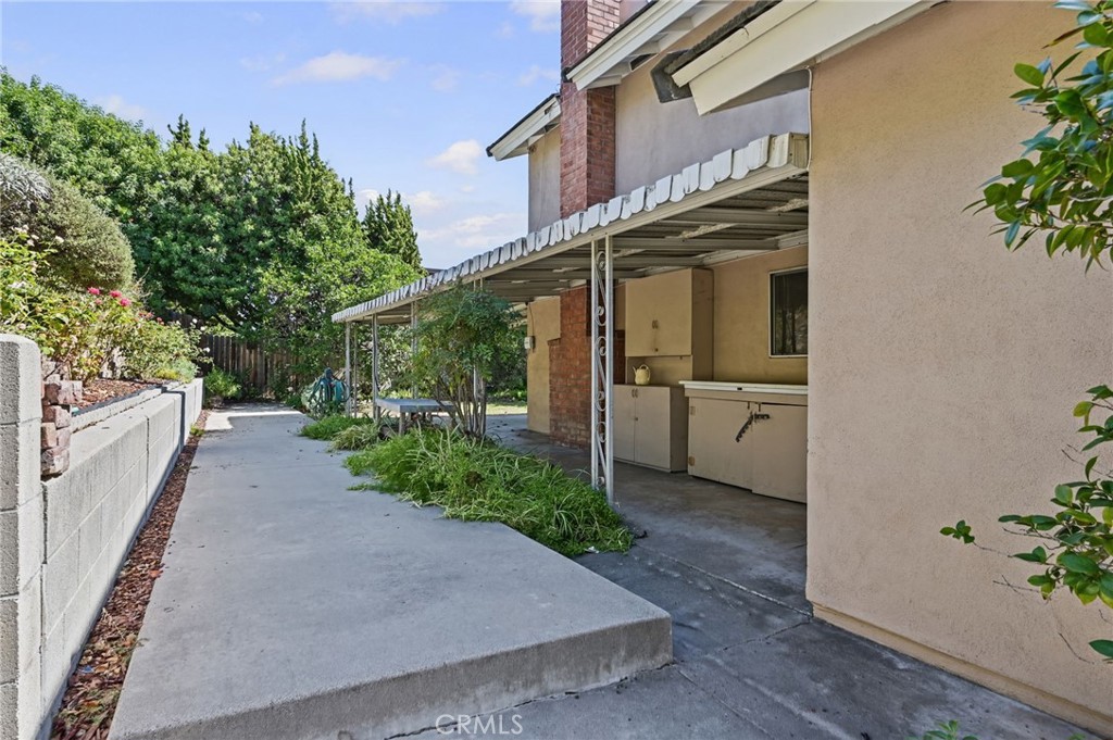 The side yard has an extension of the patio cover - 5062 W Knoll Drive, Yorba Linda CA 92886 - photo 43