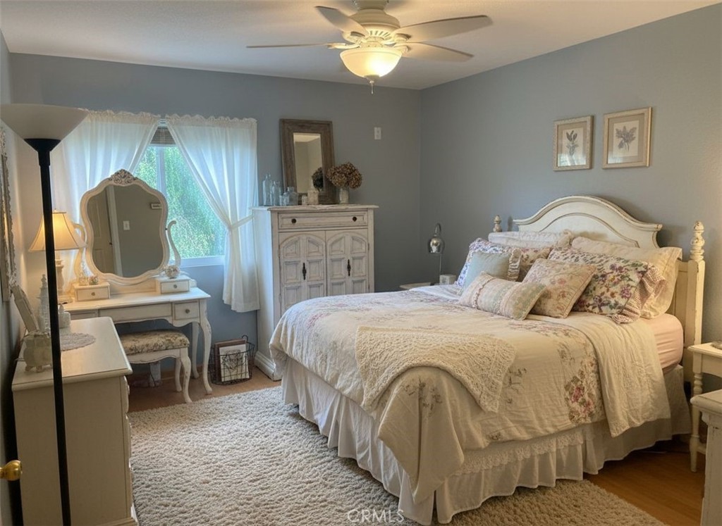 AI enhanced upstairs secondary bedroom 2. - 5505 Green Hollow Lane, Yorba Linda CA 92887 - photo 16