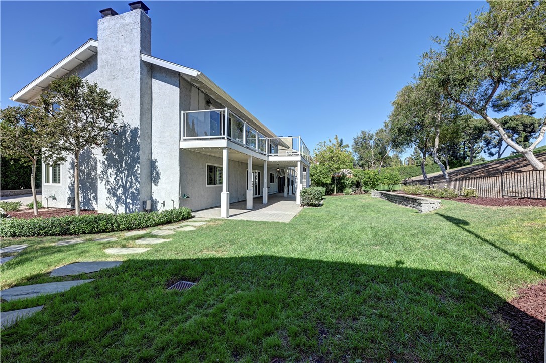 Backyard that faces the 17th hole of the Yorba Linda Country Club golf course. - 5561 Orchard, Yorba Linda CA 92886 - photo 17