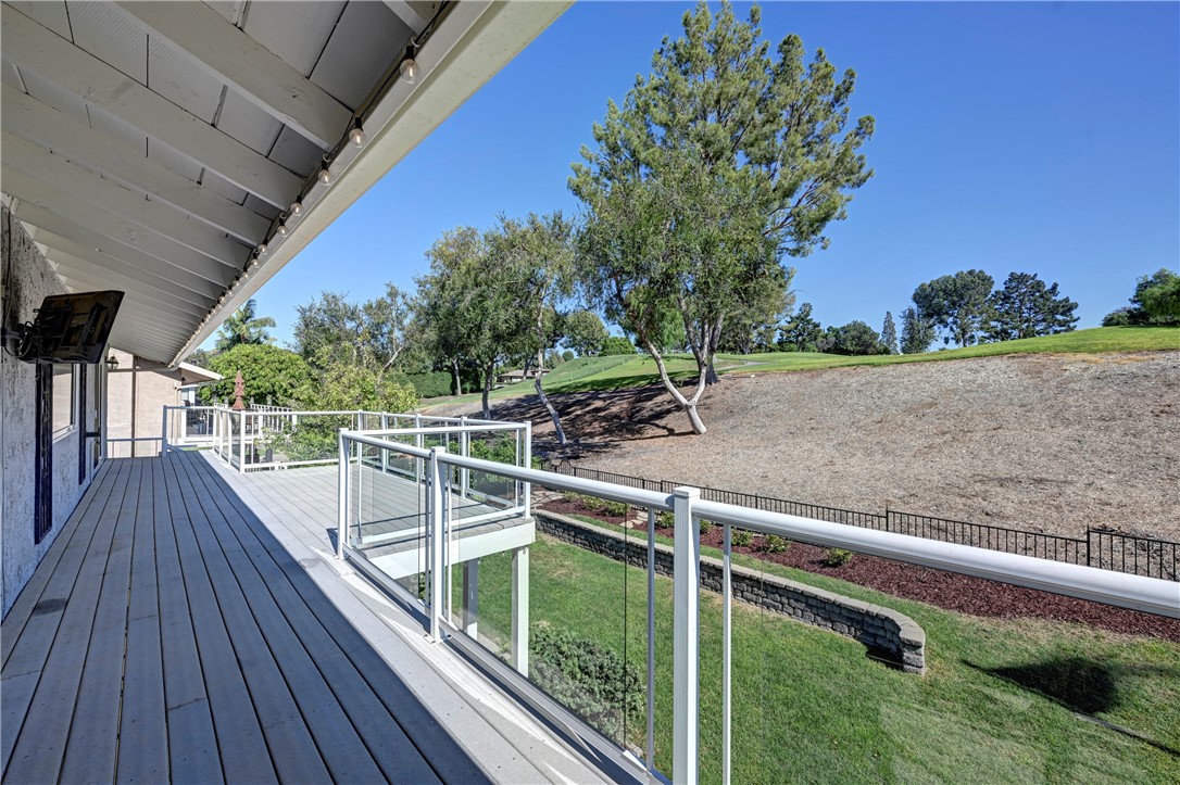 Long Trec upper patio with great views of the golf course. - 5561 Orchard, Yorba Linda CA 92886 - photo 41