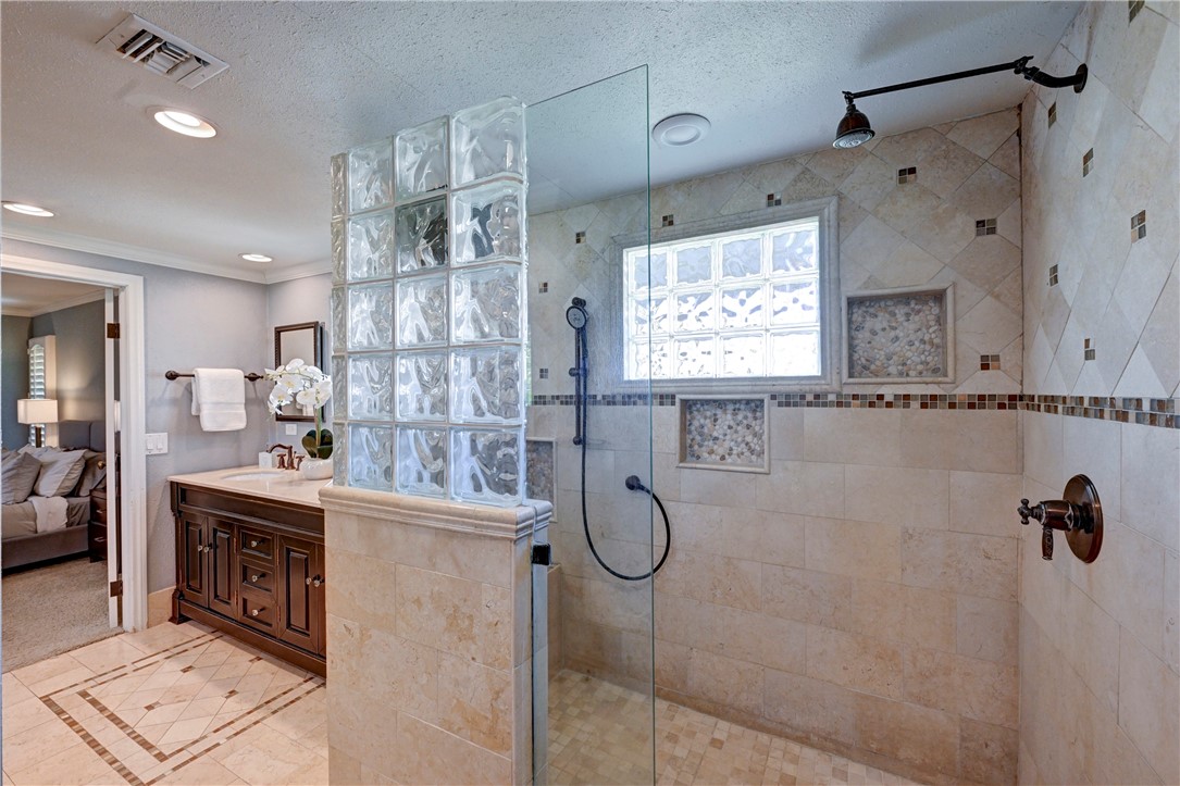 Large walk in shower in the primary bath. - 5561 Orchard, Yorba Linda CA 92886 - photo 52